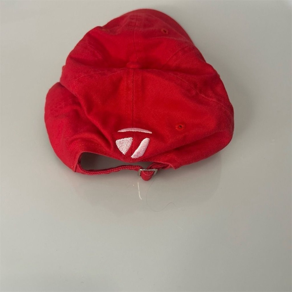 TaylorMade Red Golf‎ Hat Adjustable Strap Back Unisex One Size - Picture 5 of 6